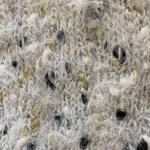 💼NWT Roffe Twist Front Eyelash Sweater Pullover Short Sleeve - Picture 9 of 10